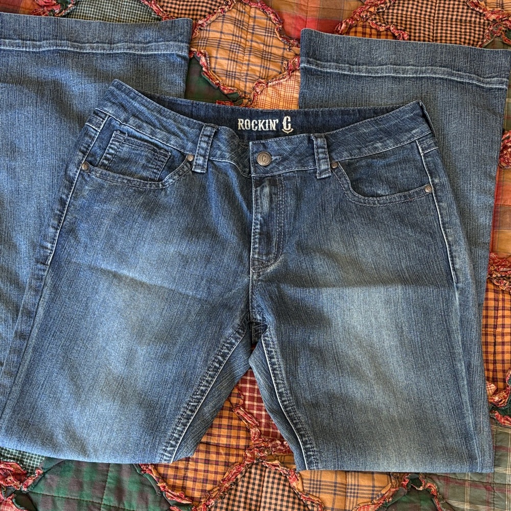 Rockin' C Women's Medium Blue Bootcut Jeans